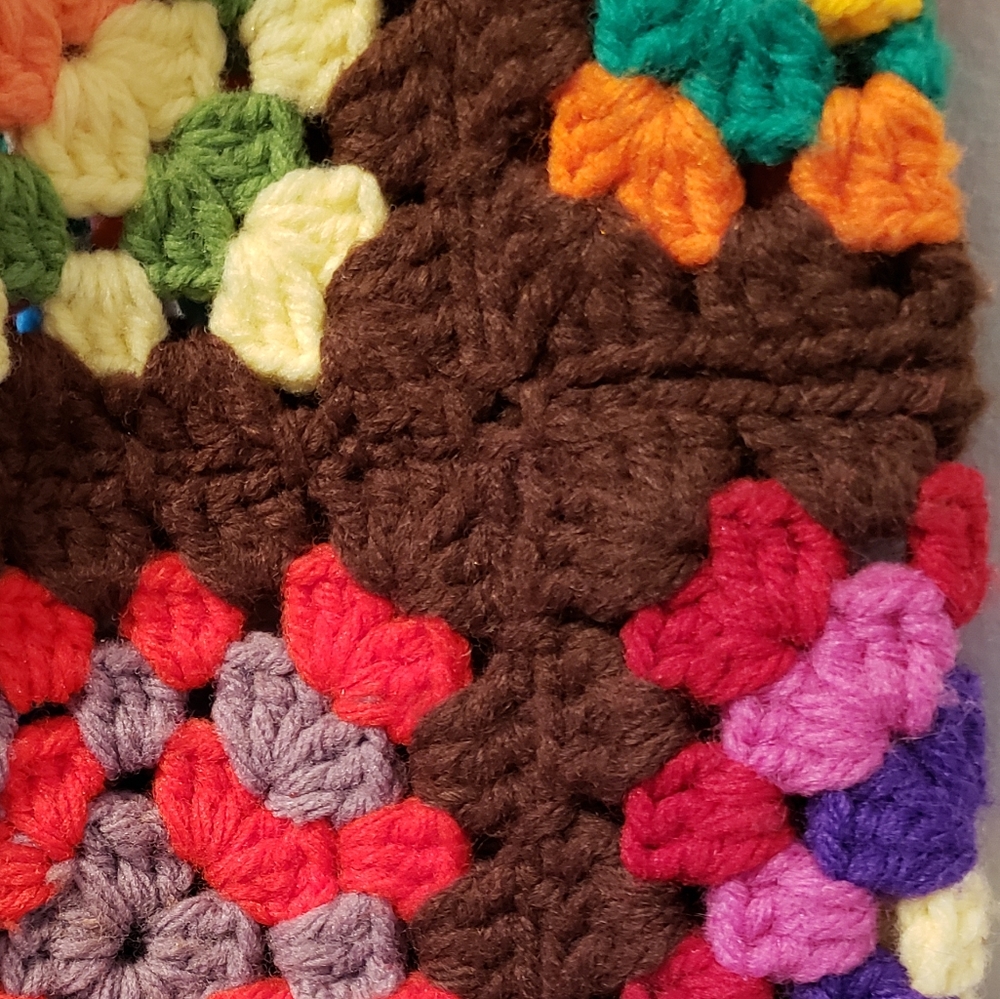 š„VINTAGE | Grandma's Hand-Crocheted Jacket 1970s - Picture 5 of 16